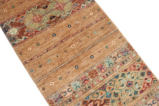 Central medallion detail of New Samarkand rug from Pakistan