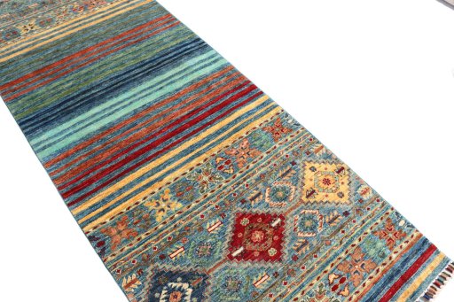 Central medallion detail of New Samarkand rug from Pakistan