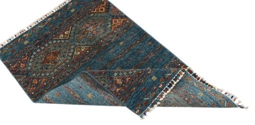 Central medallion detail of New Samarkand rug from Pakistan