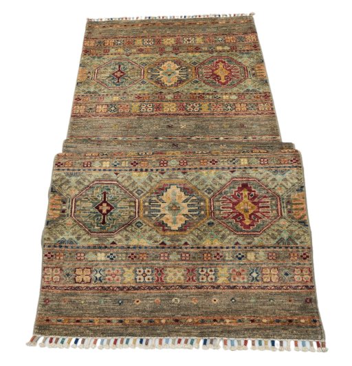 Central medallion detail of New Samarkand rug from Pakistan