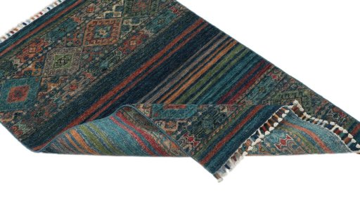 Central medallion detail of New Samarkand rug from Pakistan