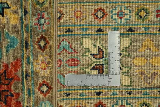 Close-up detail of New Samarkand rug from Pakistan showing Wool weave