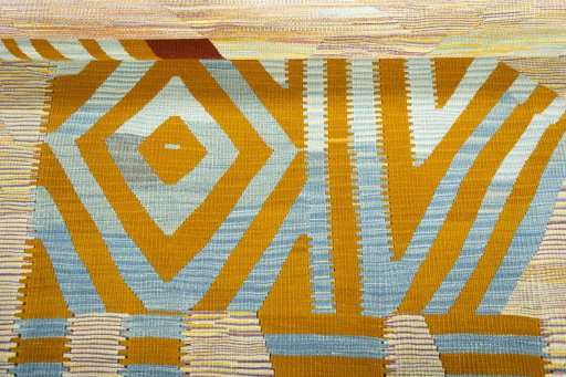 Full view of New Kilim Dastan rug from Turkey, 199 × 126 cm in Multi Color tones