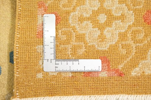Full view of 1920s Antique Carpets rug from China, 235 × 167 cm in Green tones