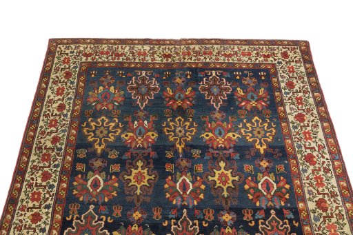 Surface texture of 1870s Antique Carpets rug with natural Wool and intricate pattern