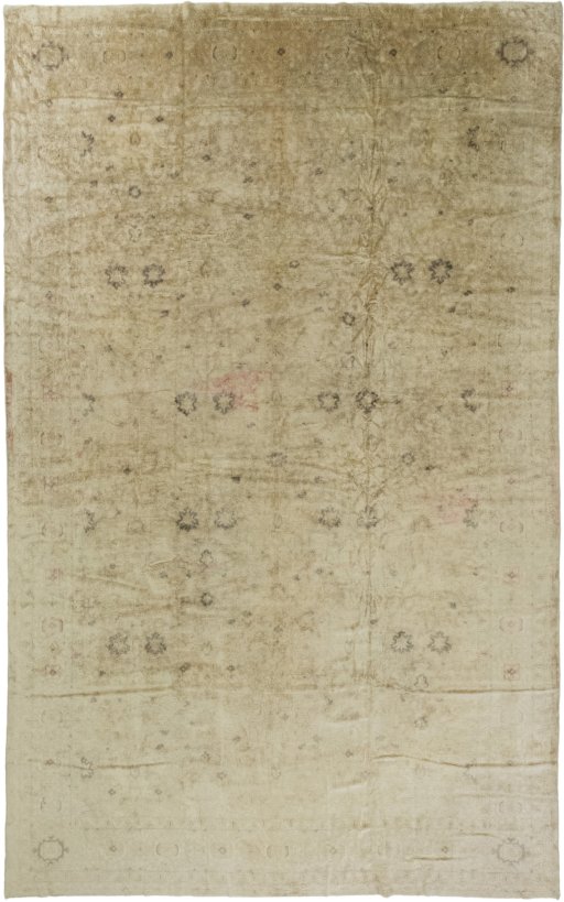 Full view of 1930s Antique Carpets rug from Germany, 582 × 366 cm in Beige tones