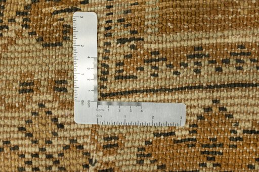 Close-up detail of 1920s Antique Carpets rug from Spain showing Wool weave