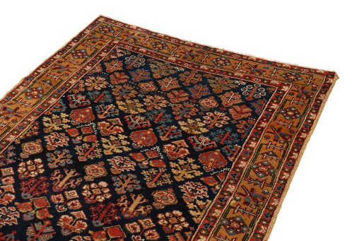 Surface texture of 1880s Antique Carpets rug with natural Wool and intricate pattern