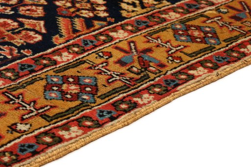 Central medallion detail of 1880s Antique Carpets rug from Iran / Persia