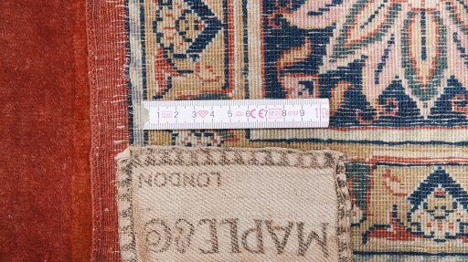 Full view of 1910s Antique Carpets rug from Turkey, 320 × 224 cm in Terracotta tones