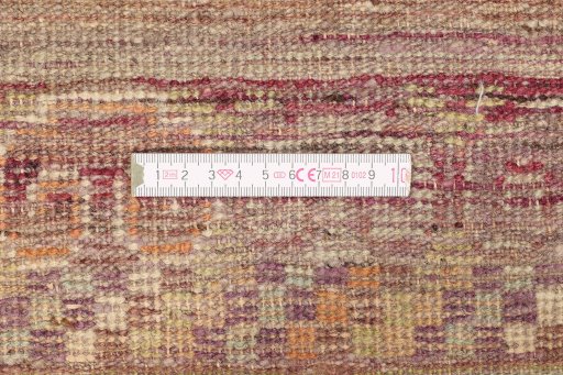 Corner detail of 1900s Antique Carpets rug showing border pattern and Wool pile