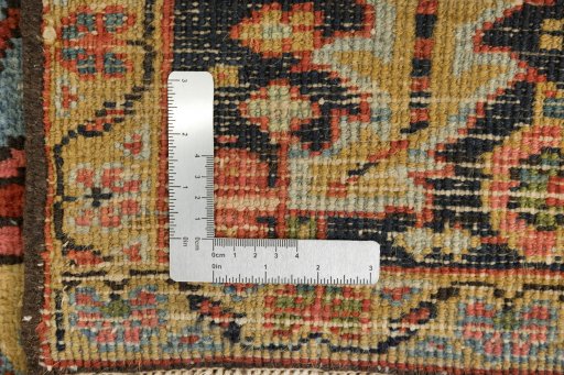 Full view of 1920s Antique Carpets rug from Iran / Persia, 365 × 260 cm in Red tones
