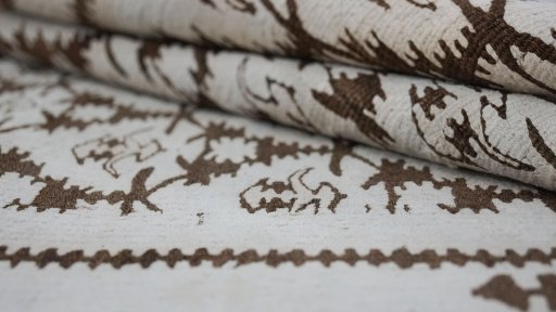 Close-up detail of 1920s Kilim Antique rug from Iran / Persia showing Wool weave