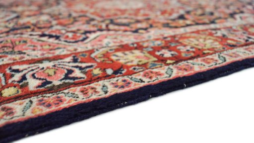 Central medallion detail of 1950s Semi-antique Carpets rug from Iran / Persia