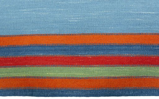 Central medallion detail of New Kilim Sofre rug from Turkey