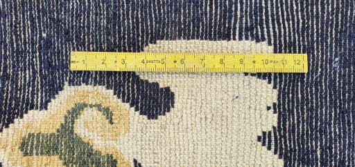 Full view of New Morocco rug from Pakistan, 225 × 160 cm in Blue tones