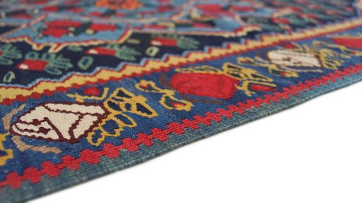 Central medallion detail of 1920s Bijar rug from Iran / Persia