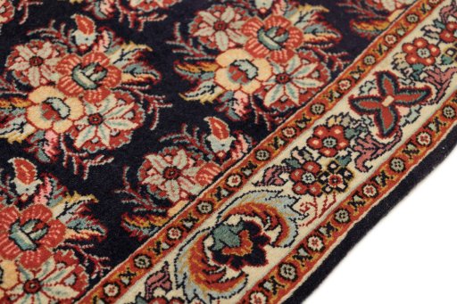 Central medallion detail of New Bijar rug from Iran / Persia