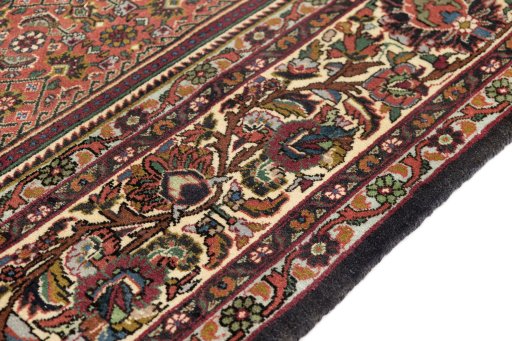 Central medallion detail of New Bijar rug from Iran / Persia