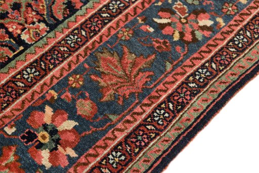 Central medallion detail of 1920s Bijar rug from Iran / Persia