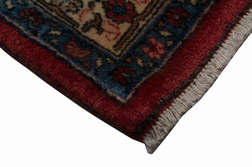Central medallion detail of 2000s Bijar rug from Iran / Persia