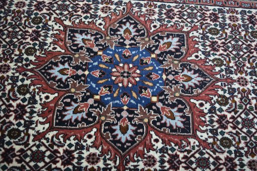 Central medallion detail of New Bijar rug from Iran / Persia