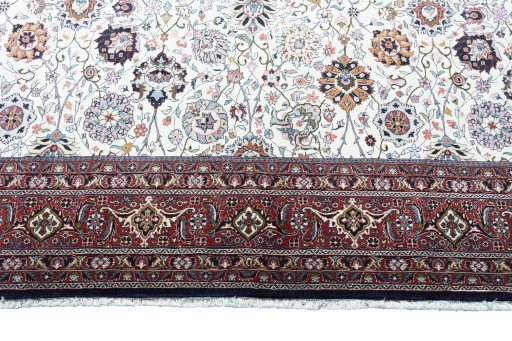 Central medallion detail of New Bijar rug from Iran / Persia