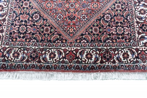 Central medallion detail of New Bijar rug from Iran / Persia