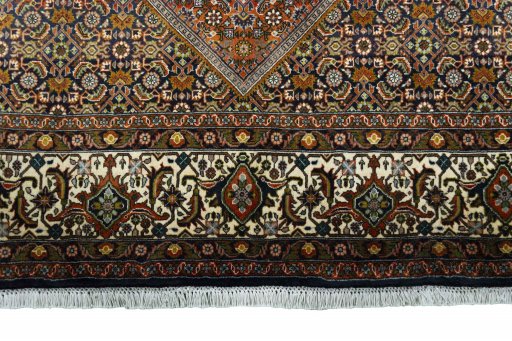 Full view of 2000s Bijar rug from Iran / Persia, 350 × 260 cm in Red tones