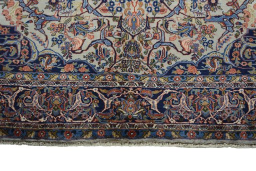 Full view of 1970s Bijar rug from Iran / Persia, 294 × 209 cm in Multi Color tones