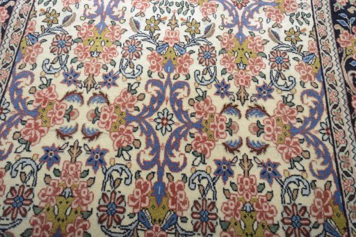 Central medallion detail of 2000s Bijar rug from Iran / Persia