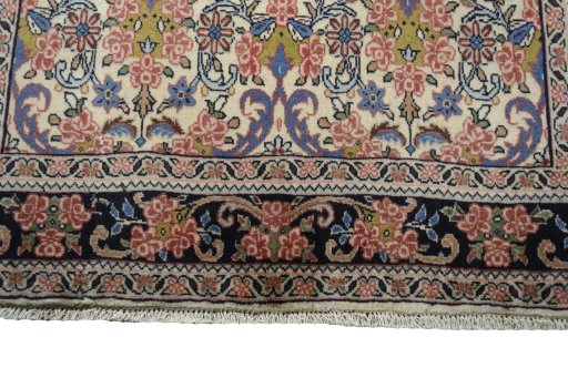 Full view of 2000s Bijar rug from Iran / Persia, 170 × 103 cm in Beige tones
