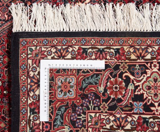 Central medallion detail of New Bijar rug from Iran / Persia