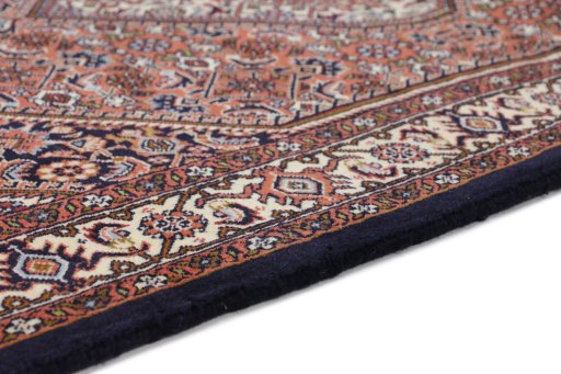 Central medallion detail of New Bijar rug from Iran / Persia
