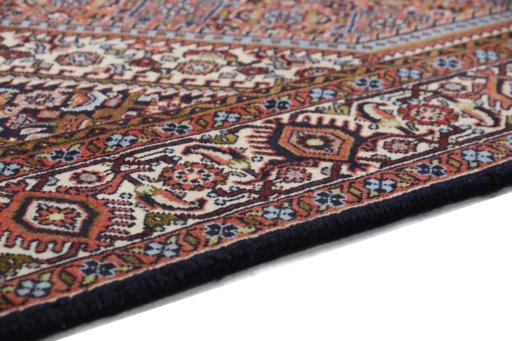Central medallion detail of New Bijar rug from Iran / Persia