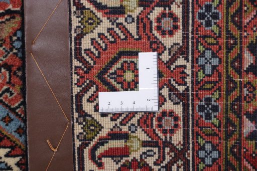 Full view of New Bijar rug from Iran / Persia, 183 × 111 cm in Multi Color tones
