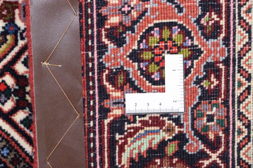 Full view of New Bijar rug from Iran / Persia, 150 × 105 cm in Multi Color tones