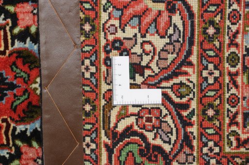 Full view of New Bijar rug from Iran / Persia, 175 × 110 cm in Multi Color tones