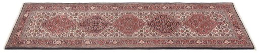 Surface texture of New Bijar rug with natural Wool and intricate pattern