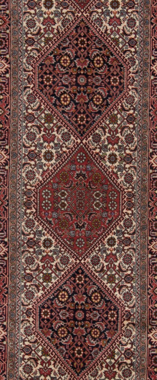 Central medallion detail of New Bijar rug from Iran / Persia