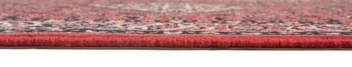 Corner detail of New Bijar rug showing border pattern and Wool pile