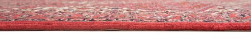 Corner detail of New Bijar rug showing border pattern and Wool pile