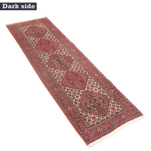 Surface texture of New Bijar rug with natural Wool and intricate pattern
