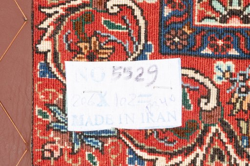 Central medallion detail of 2019s Bijar rug from Iran / Persia