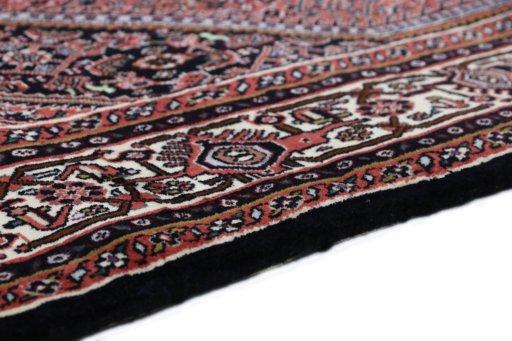 Central medallion detail of New Bijar rug from Iran / Persia