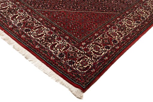 Central medallion detail of New Bijar rug from Iran / Persia