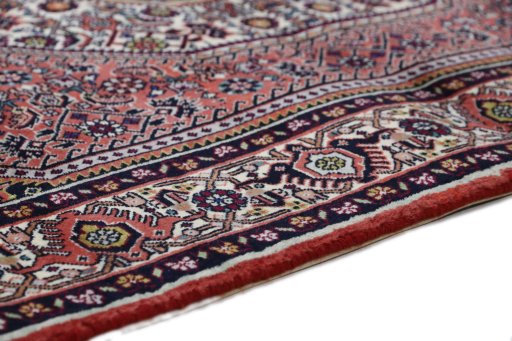 Central medallion detail of New Bijar rug from Iran / Persia