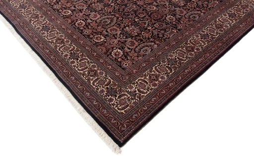 Central medallion detail of New Bijar rug from Iran / Persia