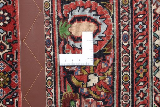 Full view of New Bijar rug from Iran / Persia, 182 × 115 cm in Multi Color tones