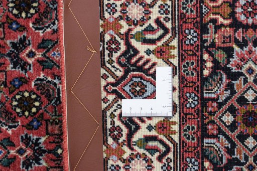 Full view of New Bijar rug from Iran / Persia, 177 × 117 cm in Multi Color tones